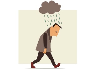 Uno stato d'animo depresso è il risultato del fumo