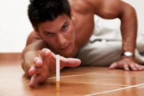 Ritiro in un uomo quando smette di fumare e cambiamenti nel corpo